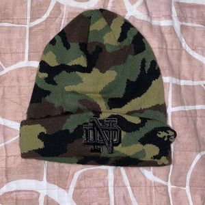 Camouflage Notre Dame beanie